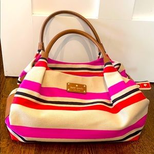 Kate Spade canvas bag! Lightly carried!